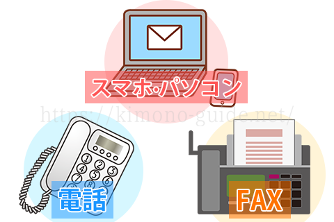 着物買取の申し込み方法は3つ