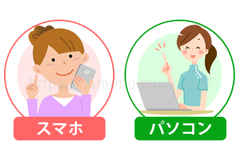 スマホ・パソコンから申し込みした時の流れ