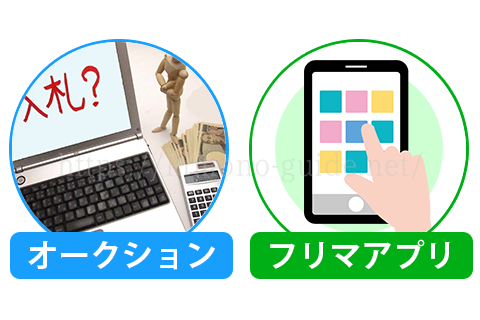 オークションやフリマアプリで売る